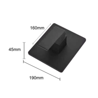 وجه مخفي مربع خط واحد اسود