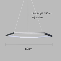اضاءة مودرن اسود لون الانارة اصفر 30 واط مقاس 60 س...