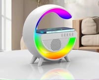 سماعة سبيكر مع شاحن لاسلكي و إضاءة RGB ملون لون ال...