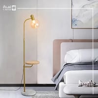 أباجورة أرضية أنيقة بلون زيتي