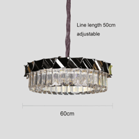 ثريا مودرن ذهبي لون الانارة 3 اضاءات 75 واط قطر 60...