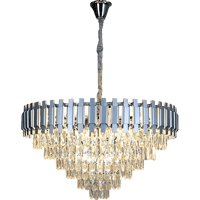 ثريا مودرن فضي E14*15 قطر 80 سم