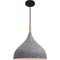 علاقي مودرن فضي E27*1L قطر 360 ملم