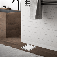 صفاية بلاط مقاس 15*15 ستانلس ستيل 304 كروم