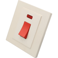 مفتاح سخان مربع طقة حمراء 20 امبير لون لولي فاخر