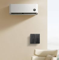 مفتاح مكيف مربع 45 امبير لون اسود بيانو بلاتيني