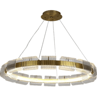 نجف مودرن زيتي مع 3 اضاءات 55 واط قطر 100 سم