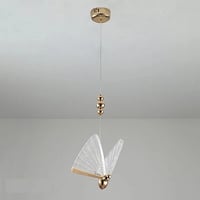 إنارة معلقة بتصميم جذاب على شكل فراشة متعددة الألو...