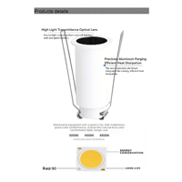 سبوت لايت جرم ابيض مع داخلي اسود لون الانارة أصفر...