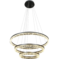 نجف مودرن قطر 40*60*80 سم فضي لون الانارة 3اضاءات...