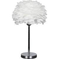 ابجورة مصباح طاولة إضاءة ساحرة ومريحه شكل ريشي ولو...