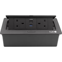 فلوربكس 2 فيش ارضي دفن ثلاثي USB + TYPE-C لون اسود...