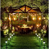 إضاءة عقد اسود مع لمباتها E12 طول 30 متر و عدد 100...