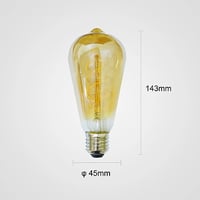 لمبات نجف ديكوريه شكل كمثرى حلزوني 4 واط مع لمسة ا...