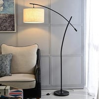 أباجورة أرضية مودرن سوداء بارتفاع 168 سم