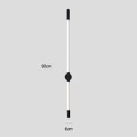 ابليك جداري مودرن اسود مع لون الانارة اصفر 18 واط