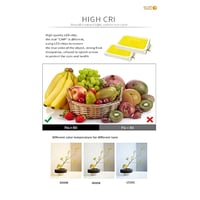 كشاف دفن لون اصفر 14 سم مانع للتوهج 18 واط