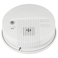 كاشف الدخان حرائق تعمل بالبطارية لون الشكل ابيض تص...