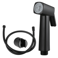 شطاف مع هوز ستيل 120 سم دائري اسود