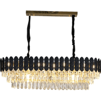 نجف مودرن اسود مع ذهبي1000*350 E14*14L