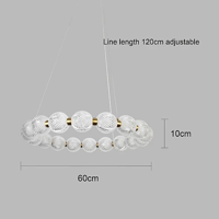 نجف مودرن زيتي 3 اضاءات 25 واط قطر 60 سم