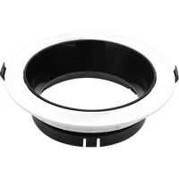 جرم كشاف لون اسود مع ابيض متحرك مانع للتوهج 14 سم