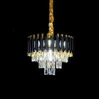 ثريا اسود مع ذهبي E14 قطر 40 سم