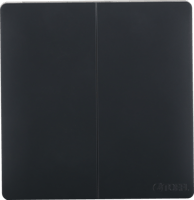 مفتاح كهرباء ثنائي لون أسود بيانو.