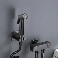 شطاف مع هوز ستيل 120 سم دائري اسود