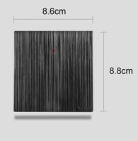 مفتاح سخان مربع 20 امبير لون اسود بيانو بلاتيني