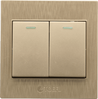 مفتاح ثنائي دركسون 4 مسمار ذهبي فاتح