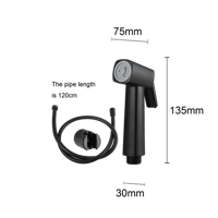 شطاف مع هوز ستيل 120 سم دائري اسود