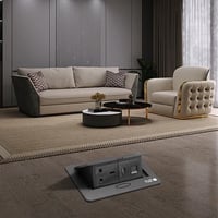 فلوربكس 2 فيش ارضي دفن ثلاثي USB + TYPE-C لون اسود...