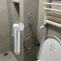 شطاف مع هوز ربل 120 سم موديل G دائري سلفر