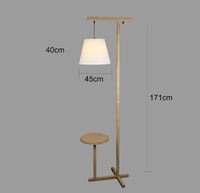 أباجورة أرضية خشبية بتصميم مميز