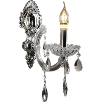 إضاءة ابليك حائط شمعدان فضي E14*1L