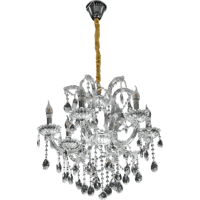 نجف شمعدان فضي الارتفاع 590 القطر630 E14*6L