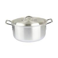 قدر المنيوم 28 سم ايادي كروم