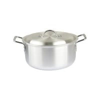 قدر المنيوم 25 سم ايادي كروم