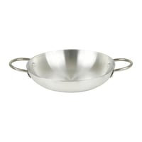 مقلاة المنيوم بيد ستيل24 سم