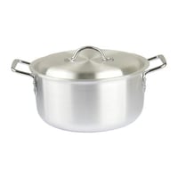 قدر المنيوم 30 سم ايادي كروم