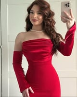 فستان ايلا أحمر