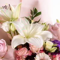 باقة الزنبق الوردي