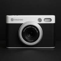 Retro vintage print camera
