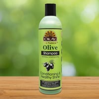 أوكي - شامبو زيت الزيتون لجميع أنواع الشعر 355 مل