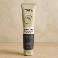 لوريال - غسول مقشر بالطين النقي والفحم 150مل