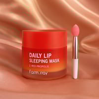 فارم ستاي قناع النوم اليومي للشفاه بالعكبر الأحمر...