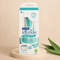 شيك - شفرات حلاقة نسائية برغوة الصبار و فيتامين إي...