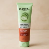 لوريال - غسول مقشر بالطين النقي والطحالب الحمراء 1...