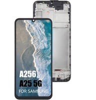 شاشة سامسونج A25 5G مع الفريم